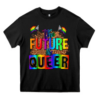 Black the fuuture is queer Heavy Core Tee - AdoDesignShop