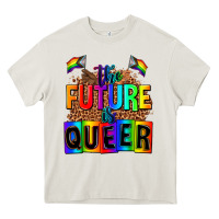 Cream the fuuture is queer Heavy Core Tee - AdoDesignShop