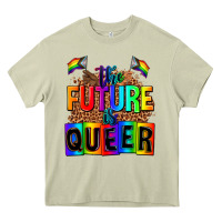 Mossy the fuuture is queer Heavy Core Tee - AdoDesignShop