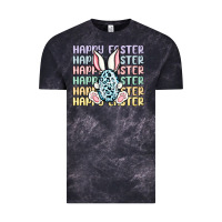 Cloud Black happy easter Vintage Tee - MaliasSmallBusiness