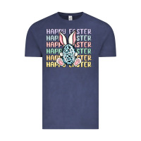 Vintage Denim happy easter Vintage Tee - MaliasSmallBusiness