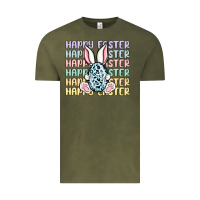 Vintage Olive happy easter Vintage Tee - MaliasSmallBusiness