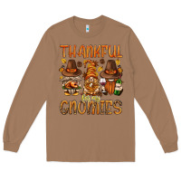 Toasted Coconut thankful for my gnomies bbs Long Sleeve Tee - BundleAndBundleShop