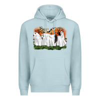 Blue Mist ghost horses halloween Premium Hoodie - CowGirlArtShop
