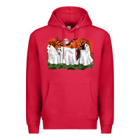 Cardinal ghost horses halloween Premium Hoodie - CowGirlArtShop