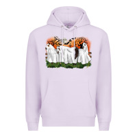Lilac ghost horses halloween Premium Hoodie - CowGirlArtShop