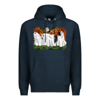 Navy ghost horses halloween Premium Hoodie - CowGirlArtShop
