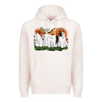 Pale Pink ghost horses halloween Premium Hoodie - CowGirlArtShop