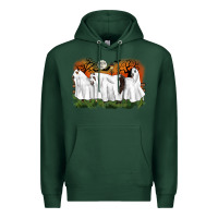 Sports Green ghost horses halloween Premium Hoodie - CowGirlArtShop