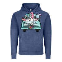 Vintage Denim easter gnomes truck Vintage Hoodie - Jasminsmagicworld