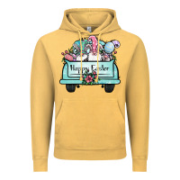 Vintage Mustard easter gnomes truck Vintage Hoodie - Jasminsmagicworld