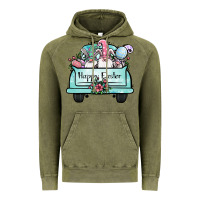 Vintage Olive easter gnomes truck Vintage Hoodie - Jasminsmagicworld