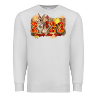 Dove Grey chinese new year 2023 rabbit year Premium Sweatshirt - CowGirlArtShop