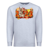 Heather Grey chinese new year 2023 rabbit year Premium Sweatshirt - CowGirlArtShop