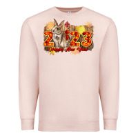 Pale Pink chinese new year 2023 rabbit year Premium Sweatshirt - CowGirlArtShop