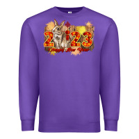 Purple chinese new year 2023 rabbit year Premium Sweatshirt - CowGirlArtShop