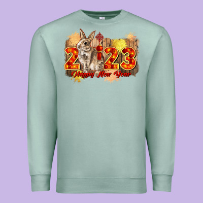Chinese New Year 2023 Rabbit Year Premium Sweatshirt Designed By Cowgirlartshop