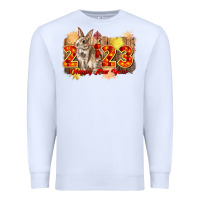 White chinese new year 2023 rabbit year Premium Sweatshirt - CowGirlArtShop