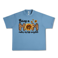 Pebble Blue being a mom makes my life complete Urban Heavy Tee - MaliasSmallBusiness