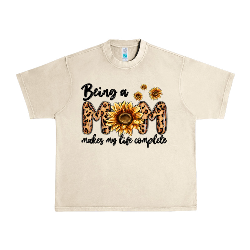 Being A Mom Makes My Life Complete Urban Heavy Tee by MaliasSmallBusiness | Teevron