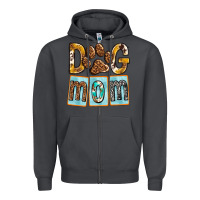 Smoke Dog Mom with Paw Zipper Hoodie - texasbilliewilder