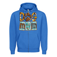 True Royal Dog Mom with Paw Zipper Hoodie - texasbilliewilder