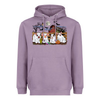 Lavender halloween pigs Heavyweight Hoodie - CowGirlArtShop