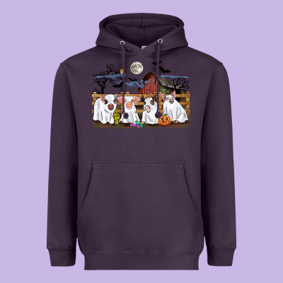 Halloween Pigs Heavyweight Hoodie Designed By Cowgirlartshop