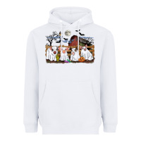 White halloween pigs Heavyweight Hoodie - CowGirlArtShop