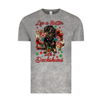Cloud Rock Christmas life is better with a dachshund Vintage Tee - JahusDesignShop
