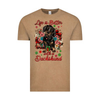 Vintage Coffee Christmas life is better with a dachshund Vintage Tee - JahusDesignShop