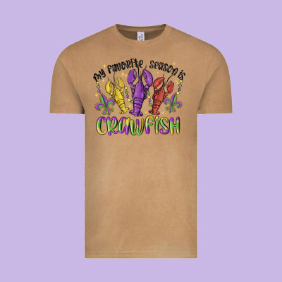 My Favorite Season Is Crawfish Vintage Tee Designed By Maliassmallbusiness
