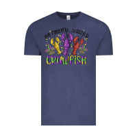 Vintage Denim my favorite season is crawfish Vintage Tee - MaliasSmallBusiness
