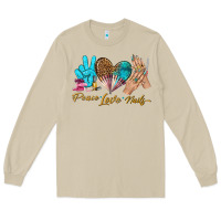 Mushroom peace love nails bbs Long Sleeve Tee - BundleAndBundleShop