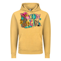 Vintage Mustard cow girl western boots Vintage Hoodie - MaliasSmallBusiness
