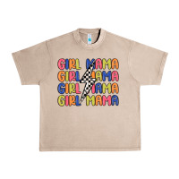 French Oak girl mama lightning bolt Urban Heavy Tee - MaliasSmallBusiness