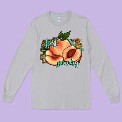 Just Peachy 2 Long Sleeve Tee Designed By Jahusdesignshop