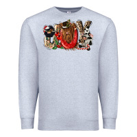 Heather Grey joy Premium Sweatshirt - CowGirlArtShop