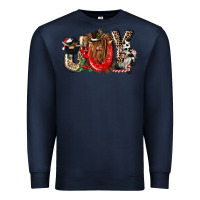Navy joy Premium Sweatshirt - CowGirlArtShop