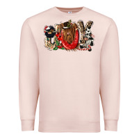 Pale Pink joy Premium Sweatshirt - CowGirlArtShop