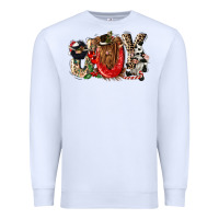 White joy Premium Sweatshirt - CowGirlArtShop