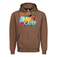 Chestnut summer camp Zipper Hoodie - NancyCooperArtShop