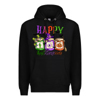 Black happy halloween jars Premium Hoodie - CowGirlArtShop