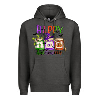 Charcoal Heather happy halloween jars Premium Hoodie - CowGirlArtShop