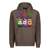 Coffee happy halloween jars Premium Hoodie - CowGirlArtShop