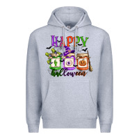 Heather Grey happy halloween jars Premium Hoodie - CowGirlArtShop