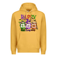 Mustard happy halloween jars Premium Hoodie - CowGirlArtShop
