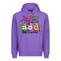 Purple happy halloween jars Premium Hoodie - CowGirlArtShop