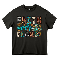 Asphalt faith over fear Heavy Core Tee - JahusDesignShop