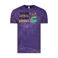 Cloud Purple there is no such thing as too many books Vintage Tee - MaliasSmallBusiness